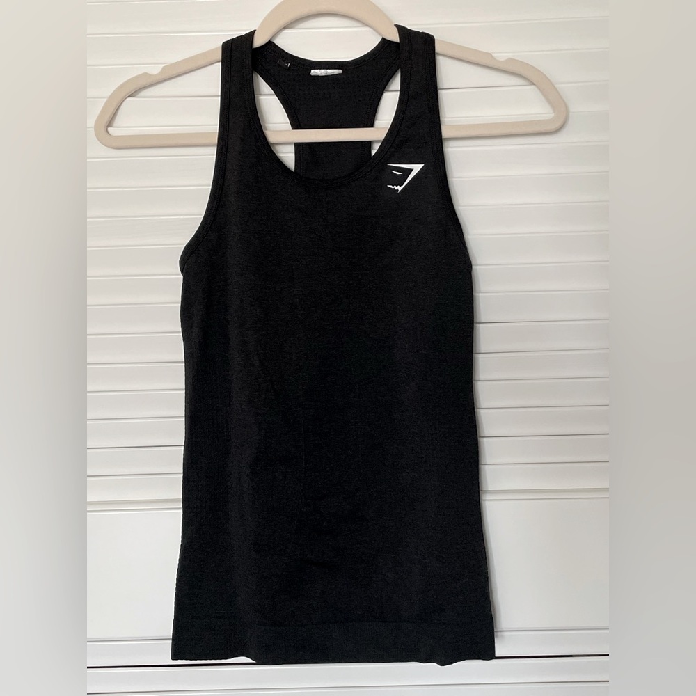 Gymshark Seamless Black Racerback Tank Top